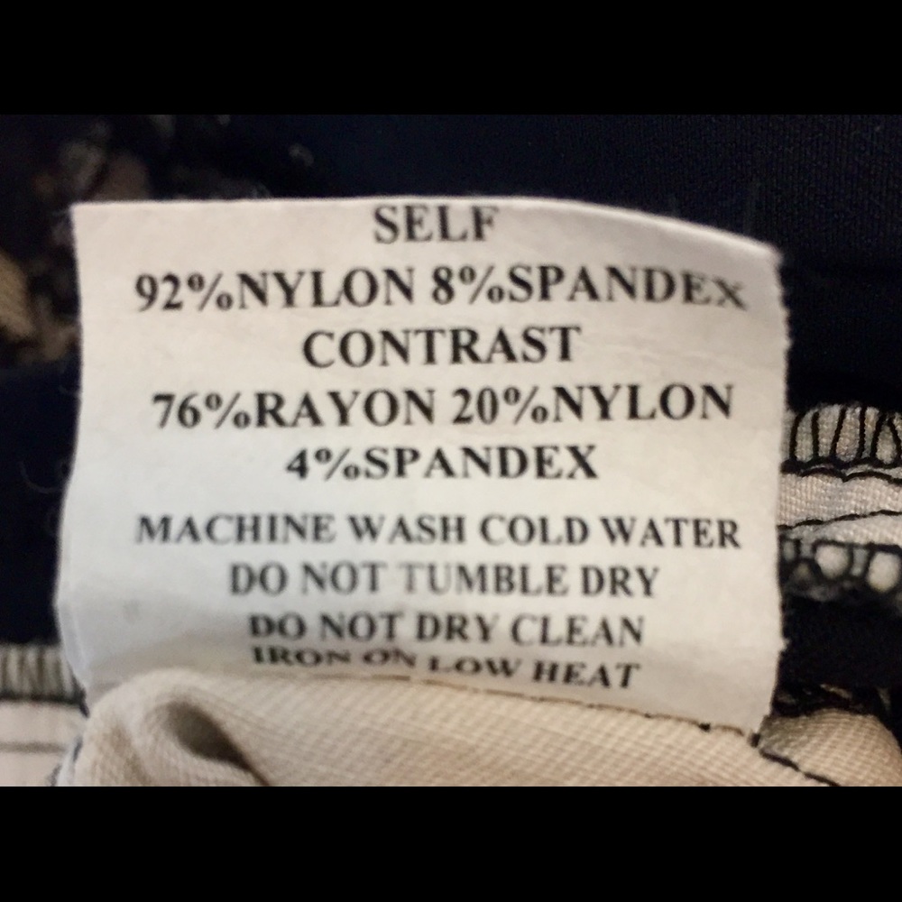 Ruby Rox Black/Cream Strapless Bodycon Dress Sz M - image 6